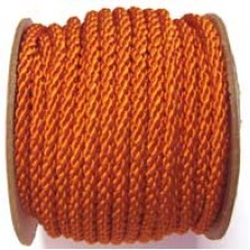 3850 414 - Orange polyester Crepe Cord on 25m rolls