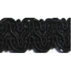 8519 700 - Black Polyester Braid on 25m cards
