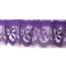 LG200 154 - 32mm Gathered lace Purple 23m