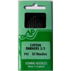 P30 - Hand Needles Cotton Darners 1/5 in packs of 10